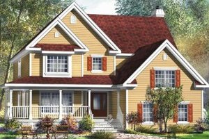 Traditional Exterior - Front Elevation Plan #25-4157