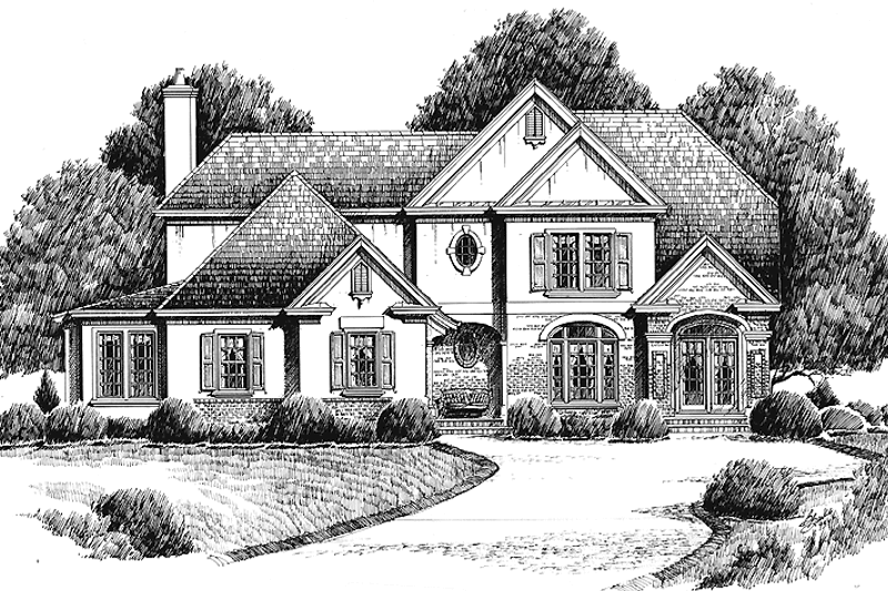 Home Plan - Country Exterior - Front Elevation Plan #429-230