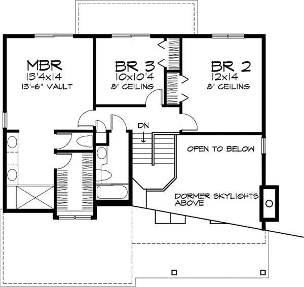 House Plan Design - Country Floor Plan - Upper Floor Plan #320-616