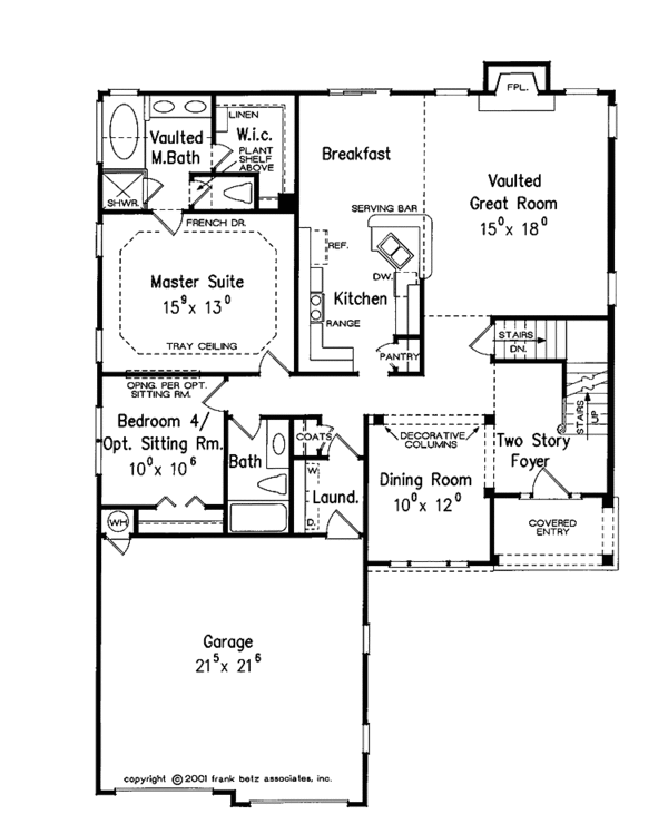 Dream House Plan - Country Floor Plan - Main Floor Plan #927-824