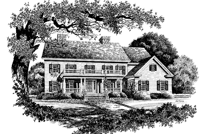 Dream House Plan - Classical Exterior - Front Elevation Plan #429-126
