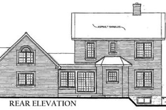 Exterior - Rear Elevation for Victorian House Plan #23-2016 - 3 bed, 2.5 bath