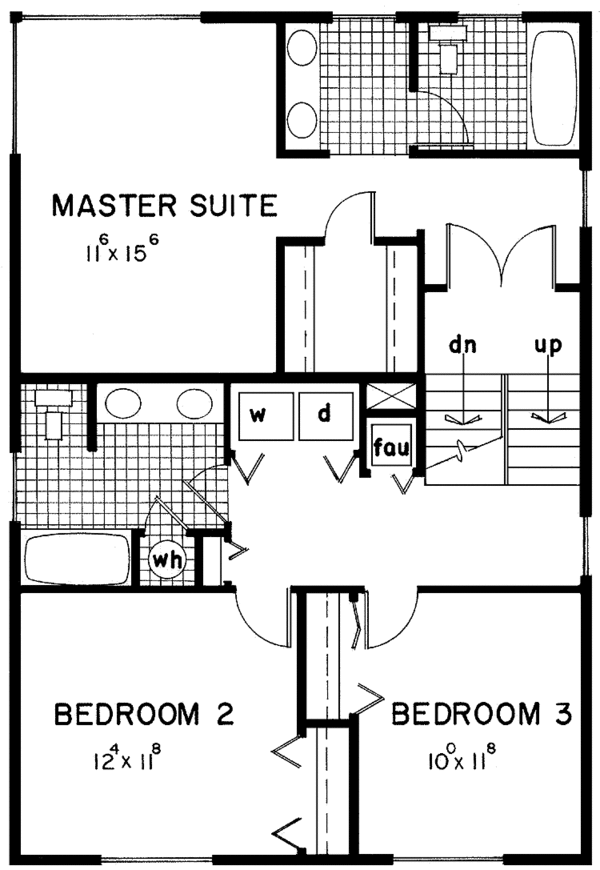 Architectural House Design - Contemporary Floor Plan - Upper Floor Plan #60-859
