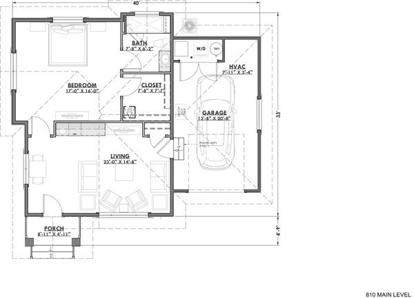 Architectural House Design - Traditional Floor Plan - Main Floor Plan #1069-24