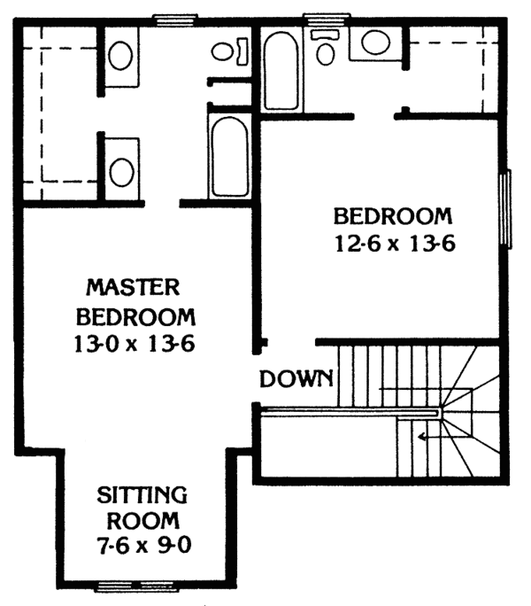 Home Plan - Victorian Floor Plan - Upper Floor Plan #1014-3