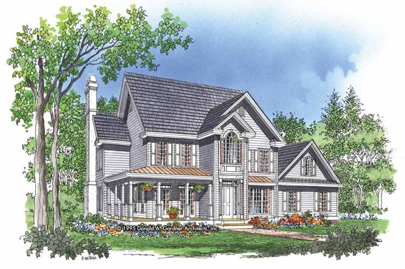 Home Plan - Country Exterior - Front Elevation Plan #929-227