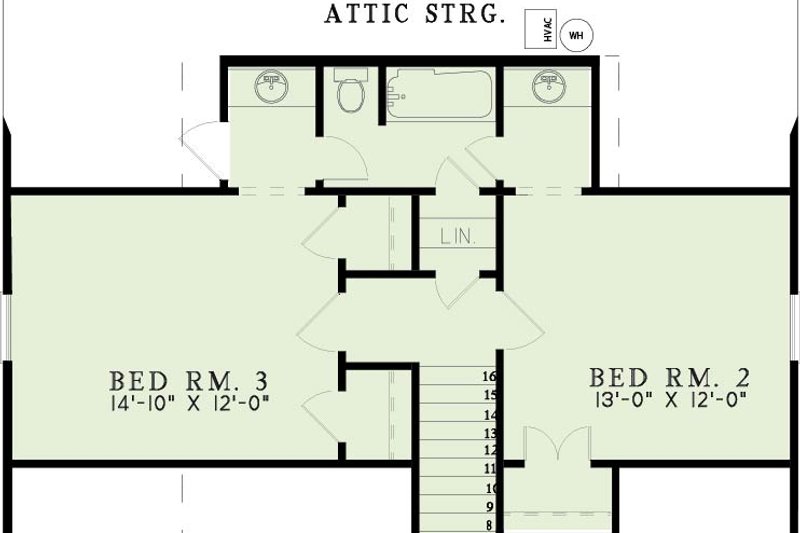 House Plan Design - Exterior - Front Elevation 5 for Southern House Plan #17-270 - 3 bed, 3 bath