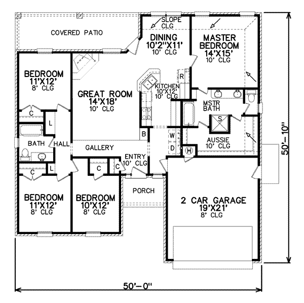Traditional Floor Plan - Main Floor Plan #65-377