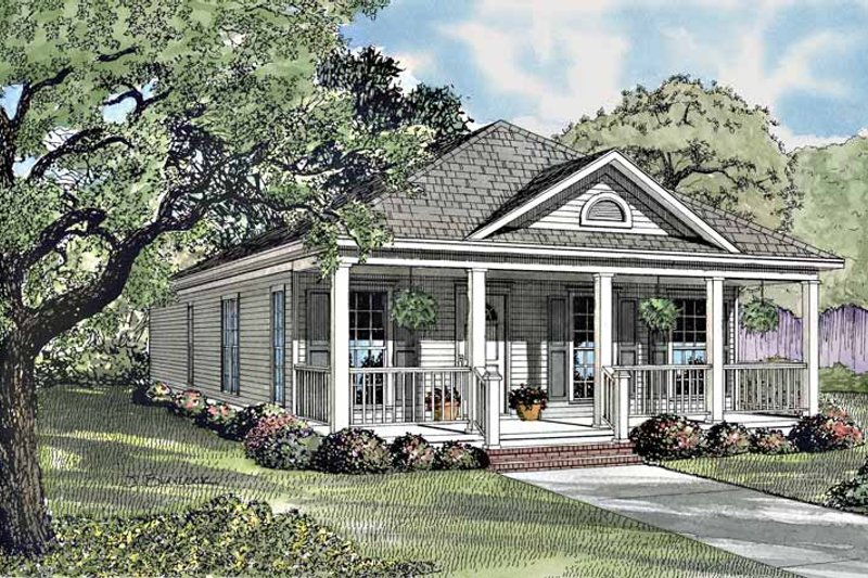 Home Plan - Country Exterior - Front Elevation Plan #17-2970