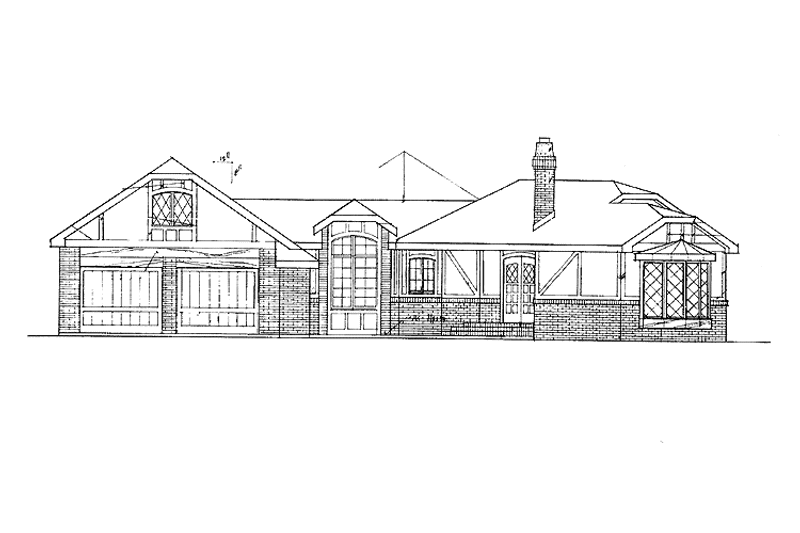 Home Plan - Exterior - Front Elevation 3 for European House Plan #60-924 - 2 bed, 2 bath