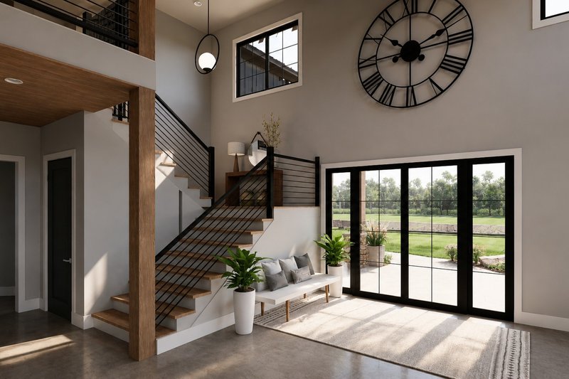 Dream House Plan - Interior - Entry for Country House Plan #1064-486 - 3 bed, 3.5 bath
