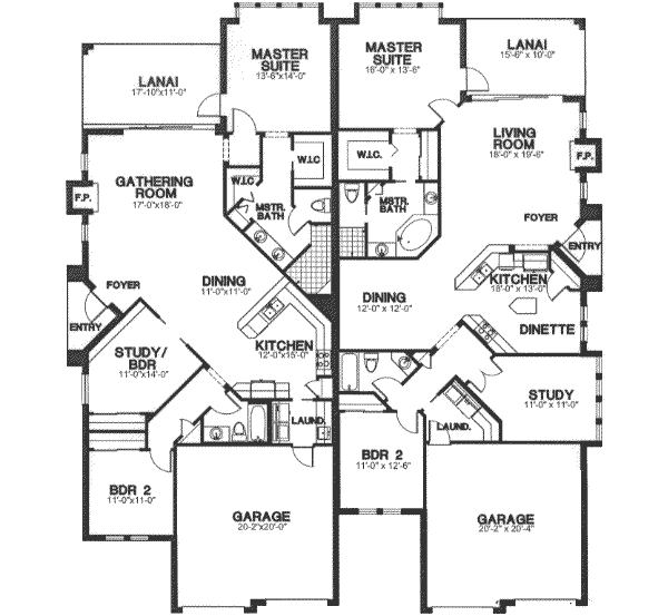 Traditional Floor Plan - Main Floor Plan #115-165