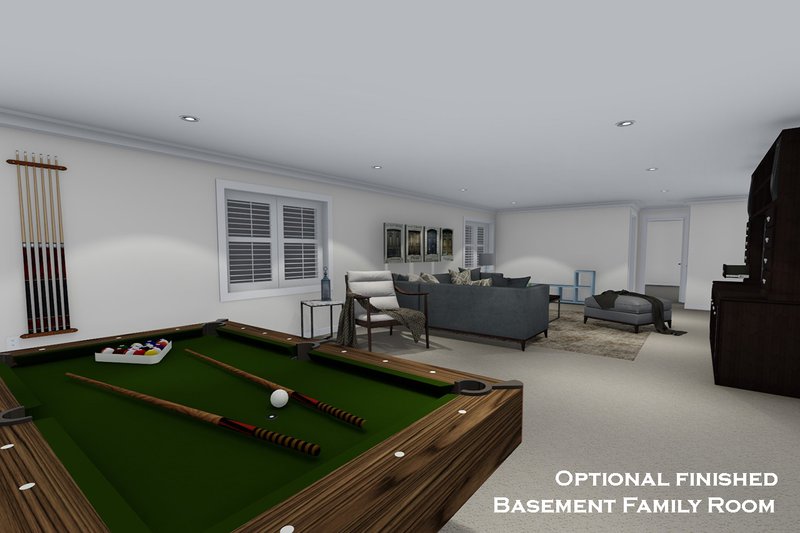 Architectural House Design - Opt. Finished Basement Family Room