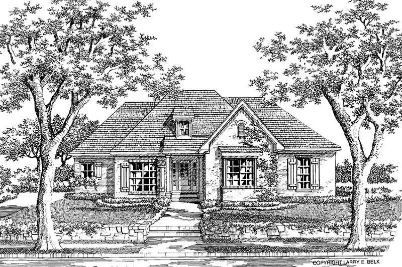 Dream House Plan - Exterior - Front Elevation 3 for European House Plan #952-277 - 3 bed, 2 bath