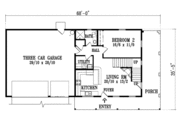 Adobe / Southwestern Style House Plan - 2 Beds 2 Baths 1594 Sq/Ft Plan #1-1303 
