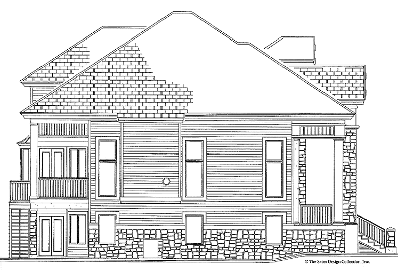 Home Plan - Left Side Elevation