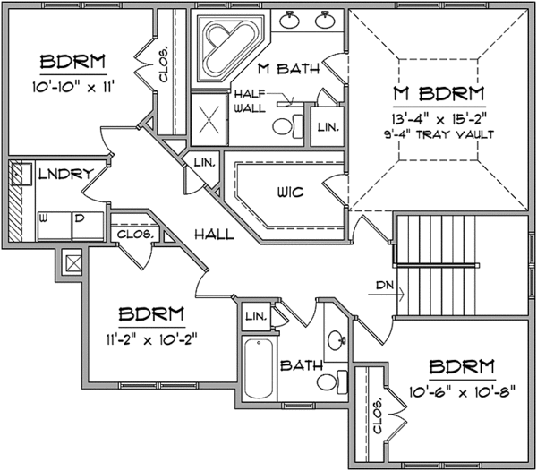 House Plan Design - Prairie Floor Plan - Upper Floor Plan #981-14