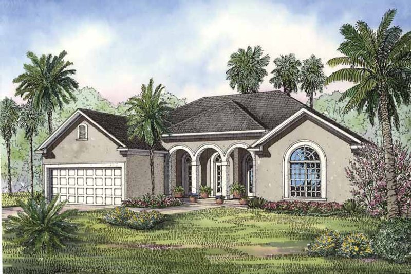 Architectural House Design - European Exterior - Front Elevation Plan #17-3237