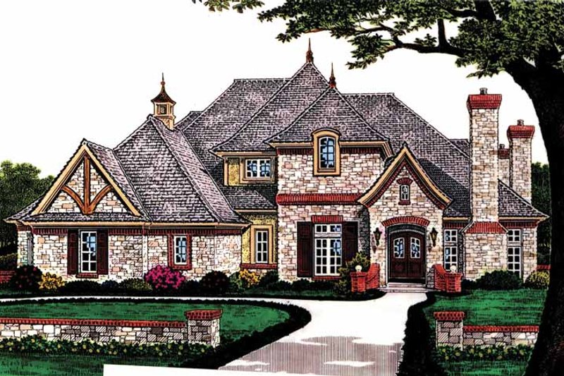 Home Plan - Country Exterior - Front Elevation Plan #310-1227