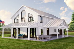 Farmhouse Exterior - Front Elevation Plan #1064-212