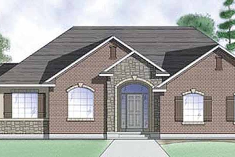 Architectural House Design - Traditional Exterior - Front Elevation Plan #945-7