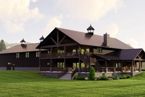 Exterior - Rear Elevation for Barndominium House Plan #1064-227 - 3 bed, 3.5 bath