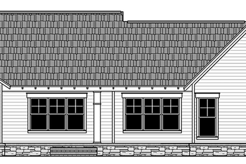 House Plan Design - Exterior - Rear Elevation for Ranch House Plan #21-440 - 3 bed, 2 bath