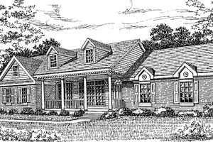 House Plan Design - Country Exterior - Front Elevation Plan #314-195