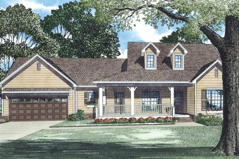 House Plan Design - Country Exterior - Front Elevation Plan #17-2893