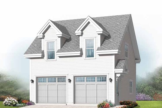 Exterior - Front Elevation 3 House Plan #23-2410, 0 bath