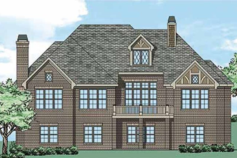 Home Plan - Exterior - Rear Elevation for Tudor House Plan #927-431 - 3 bed, 2.5 bath