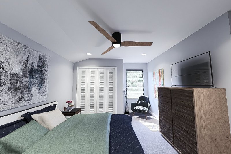 House Blueprint - Interior - Bedroom for Modern House Plan #923-399 - 3 bed, 2 bath
