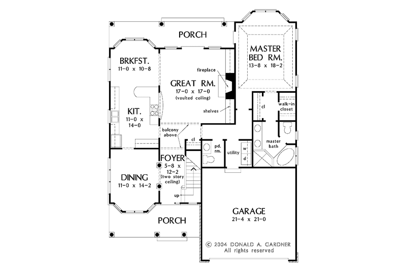 Home Plan - Floor Plan - Main Floor for Victorian House Plan #929-715 - 3 bed, 2.5 bath