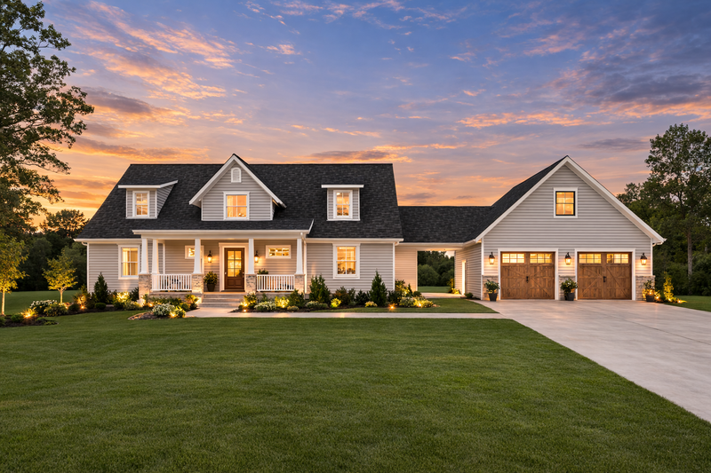 House Plan Design - Photo 2 for Farmhouse House Plan #1109-29 - 2 bed, 2 bath