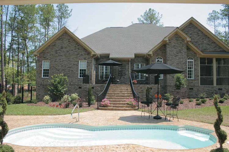 Home Plan - Exterior - Rear Elevation 1 for Colonial House Plan #927-587 - 4 bed, 4 bath
