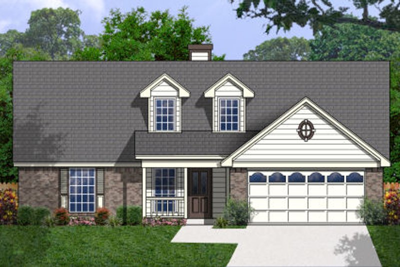 House Plan Design - Traditional Exterior - Front Elevation Plan #40-404