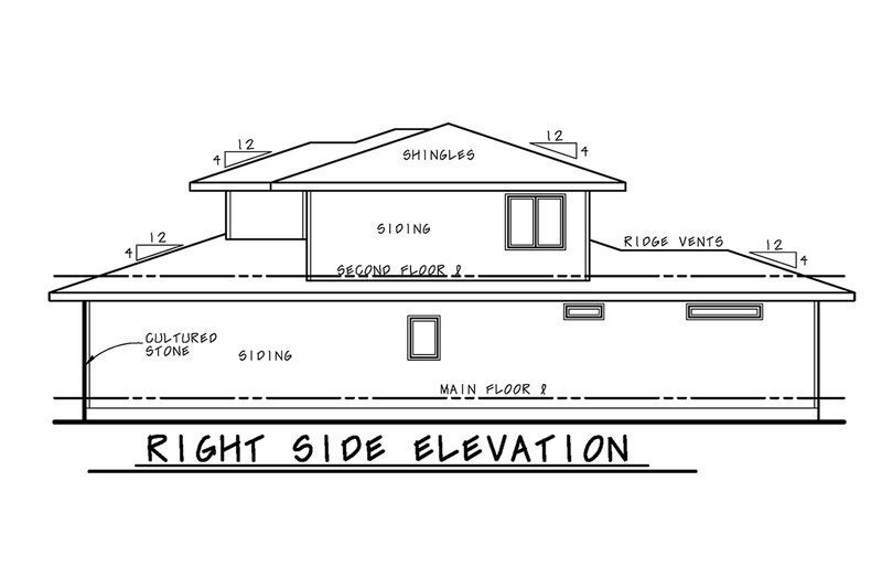 Home Plan - Exterior - Other Elevation 1 for Contemporary House Plan #20-2483 - 3 bed, 3 bath