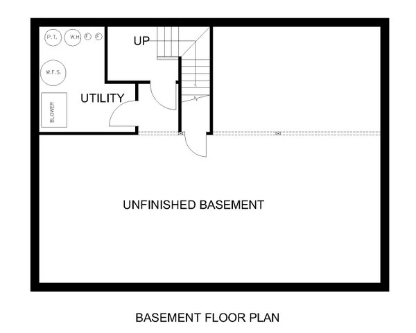 House Blueprint - Farmhouse Floor Plan - Lower Floor Plan #117-1061