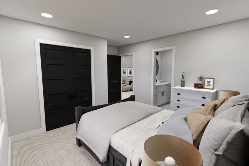 Architectural House Design - Interior - Bedroom 2 for Farmhouse House Plan #51-1266 - 3 bed, 3.5 bath