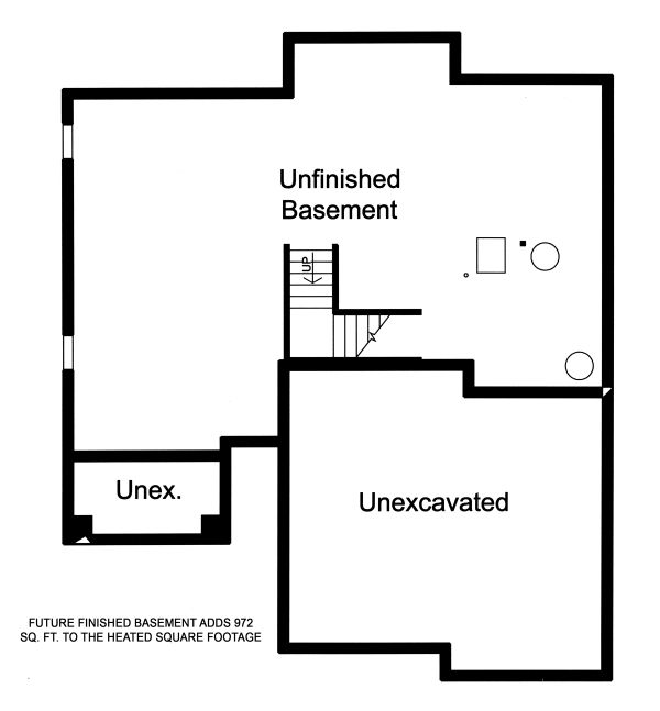 Architectural House Design - Contemporary Floor Plan - Lower Floor Plan #46-893