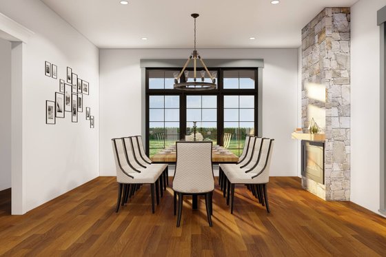 Interior - Dining Room for Country House Plan #923-42 - 5 bed, 5.5 bath