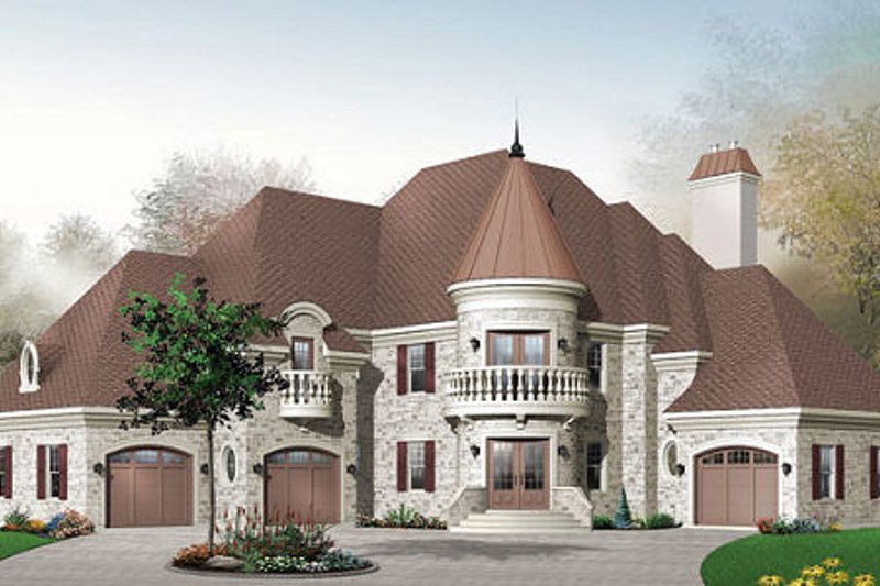 Architectural House Design - European Exterior - Front Elevation Plan #23-576