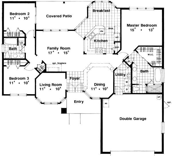 Modern Floor Plan - Main Floor Plan #417-155
