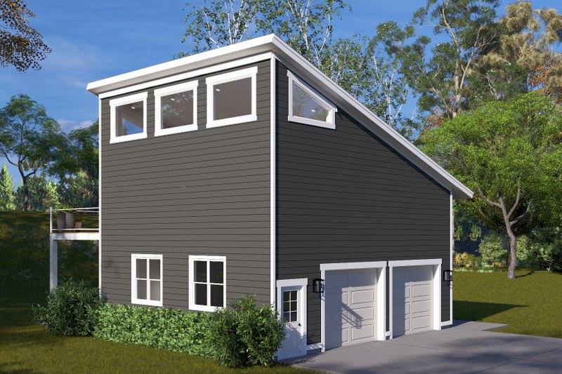 House Design - Exterior - Other Elevation 1 for Modern House Plan #1060-283, 1.5 bath