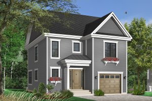 Exterior - Front Elevation 3 for Traditional House Plan #23-671 - 3 bed, 2 bath