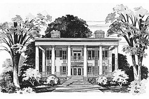 Classical Exterior - Front Elevation Plan #72-464