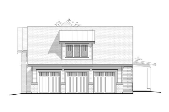 Exterior - Other Elevation 1 for Craftsman House Plan #1086-17 - 4 bed, 3.5 bath