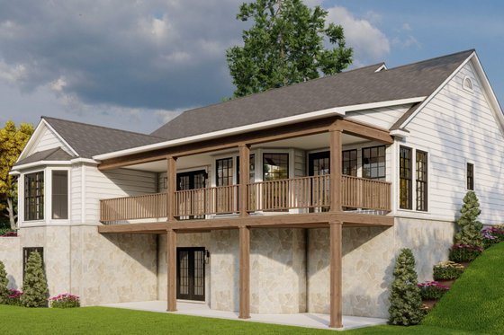 Exterior - Other Elevation 3 for Farmhouse House Plan #923-438 - 3 bed, 2 bath