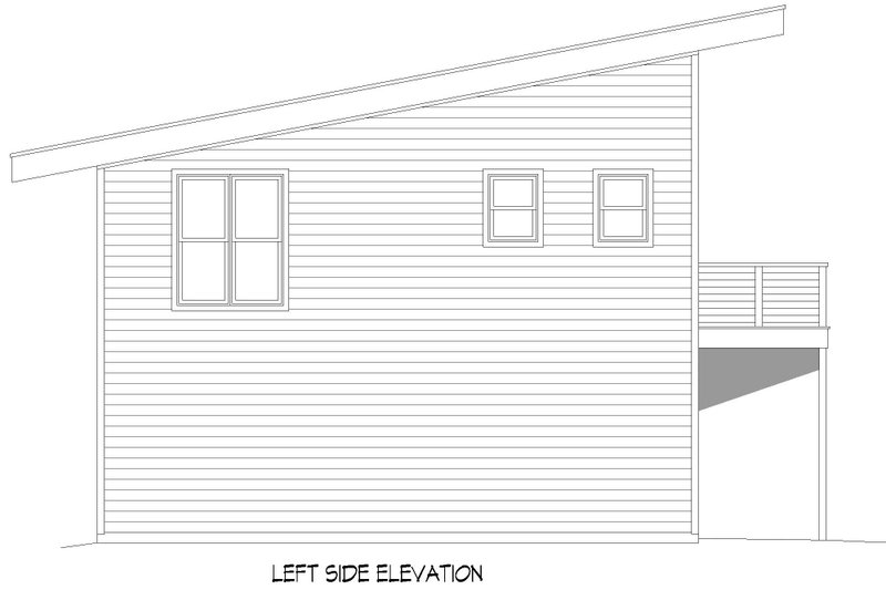 Contemporary Style House Plan - 2 Beds 1.5 Baths 715 Sq/Ft Plan #932 ...