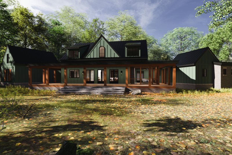Home Plan - Exterior - Rear Elevation 2 for Farmhouse House Plan #1094-25 - 5 bed, 5.5 bath